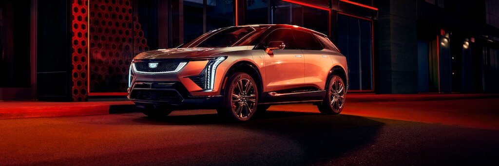 Vibrante y sofisticado diseño exterior de la nueva Cadillac Optiq, SUV de lujo eléctrica