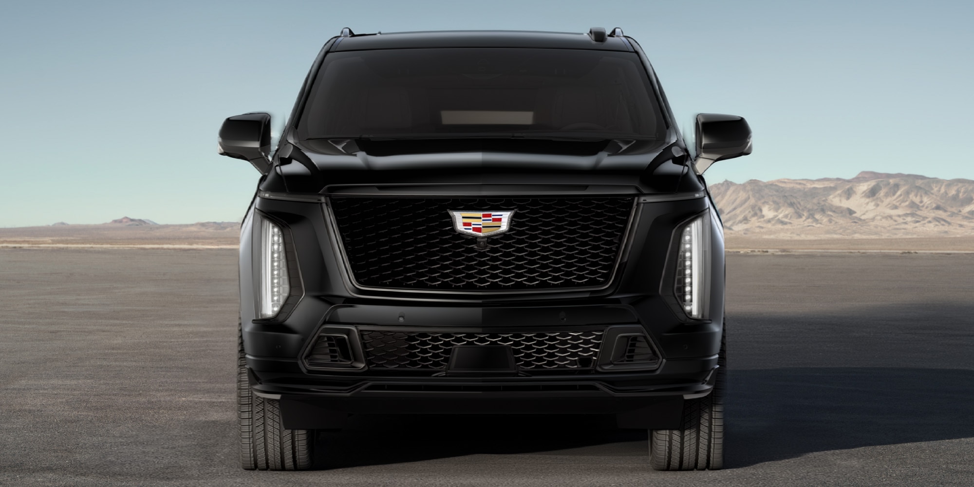 Parrilla iluminada con emblema Cadillac en tu Escalade-V 2026