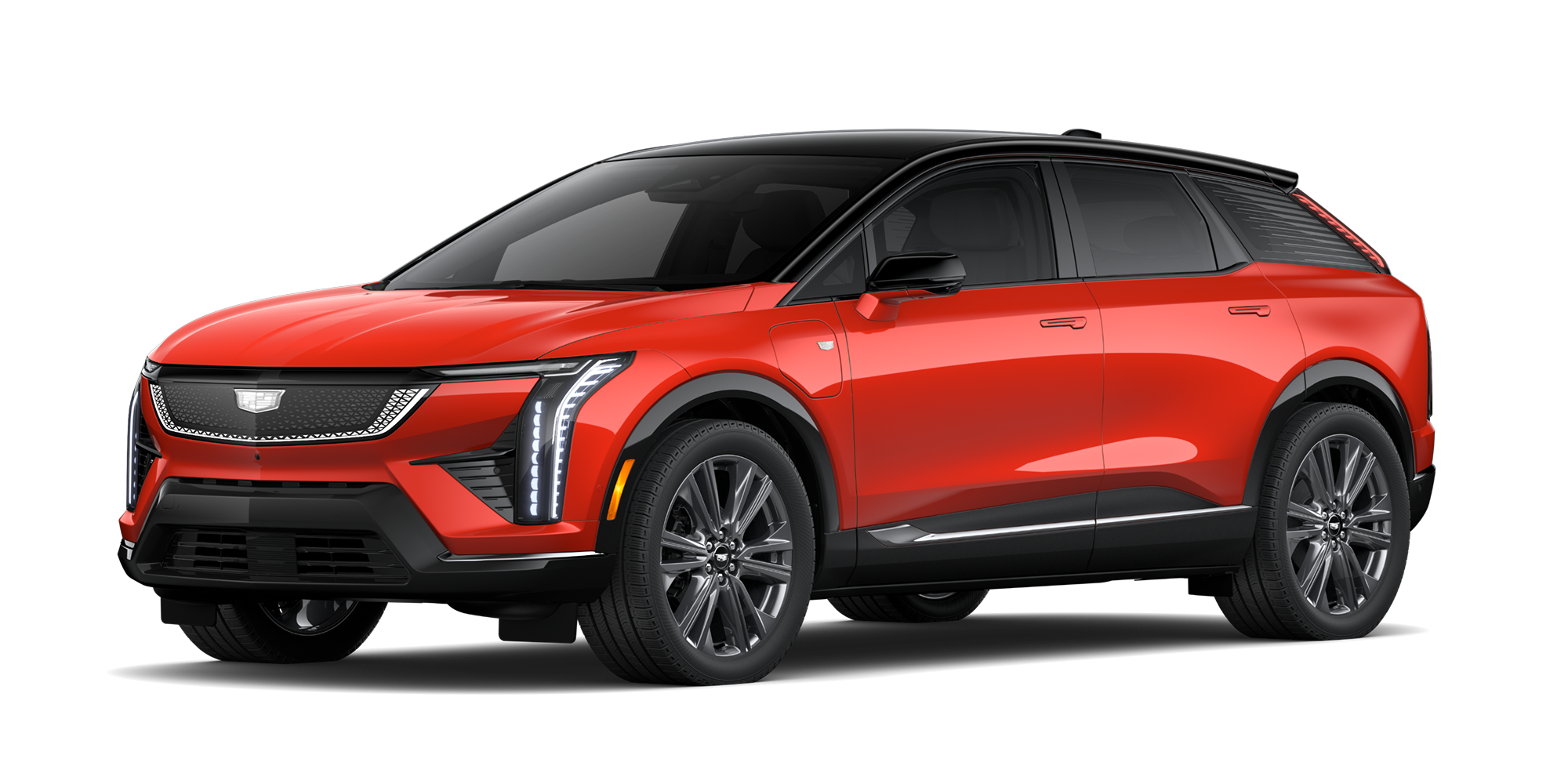 Cadillac OPTIQ 2027 en color exterior Habanero Solid