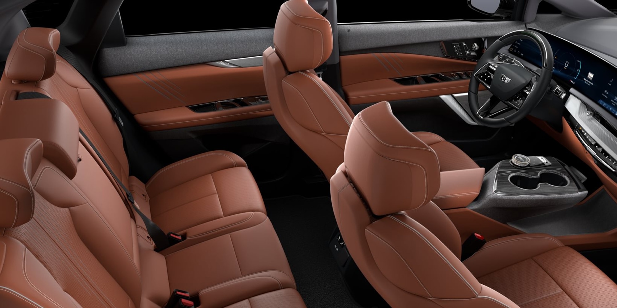 Interior de lujo de Cadillac OPTIQ 2027, SUV eléctrica