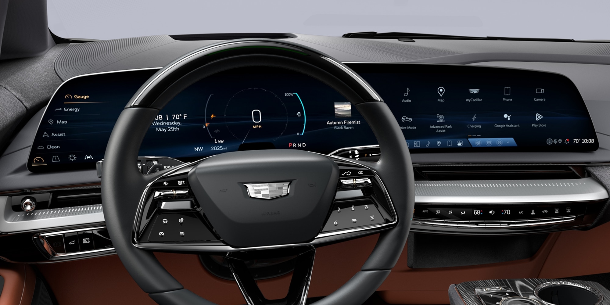 Cadillac OPTIQ 2027 con pantalla LED extendida de 33 pulgadas
