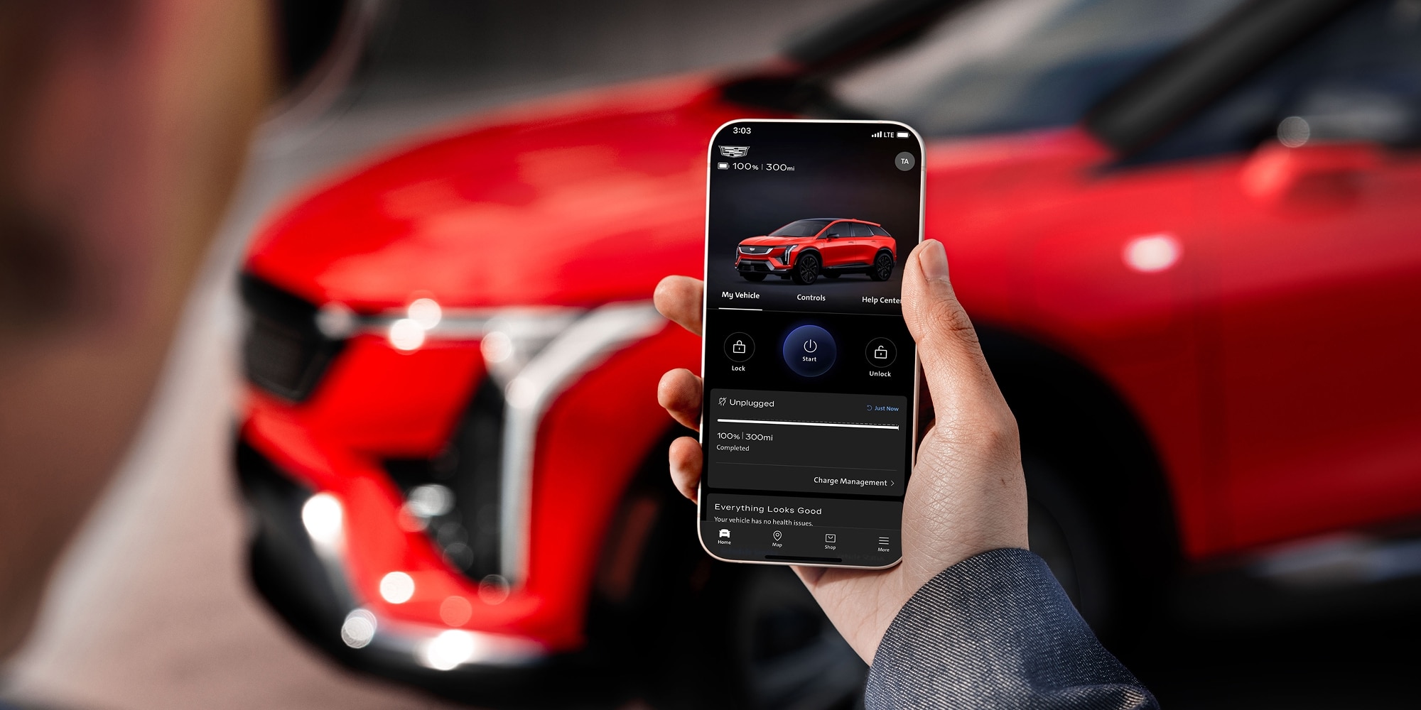 Cadillac OPTIQ 2027 vinculado con la aplicación móvil myCadillac
